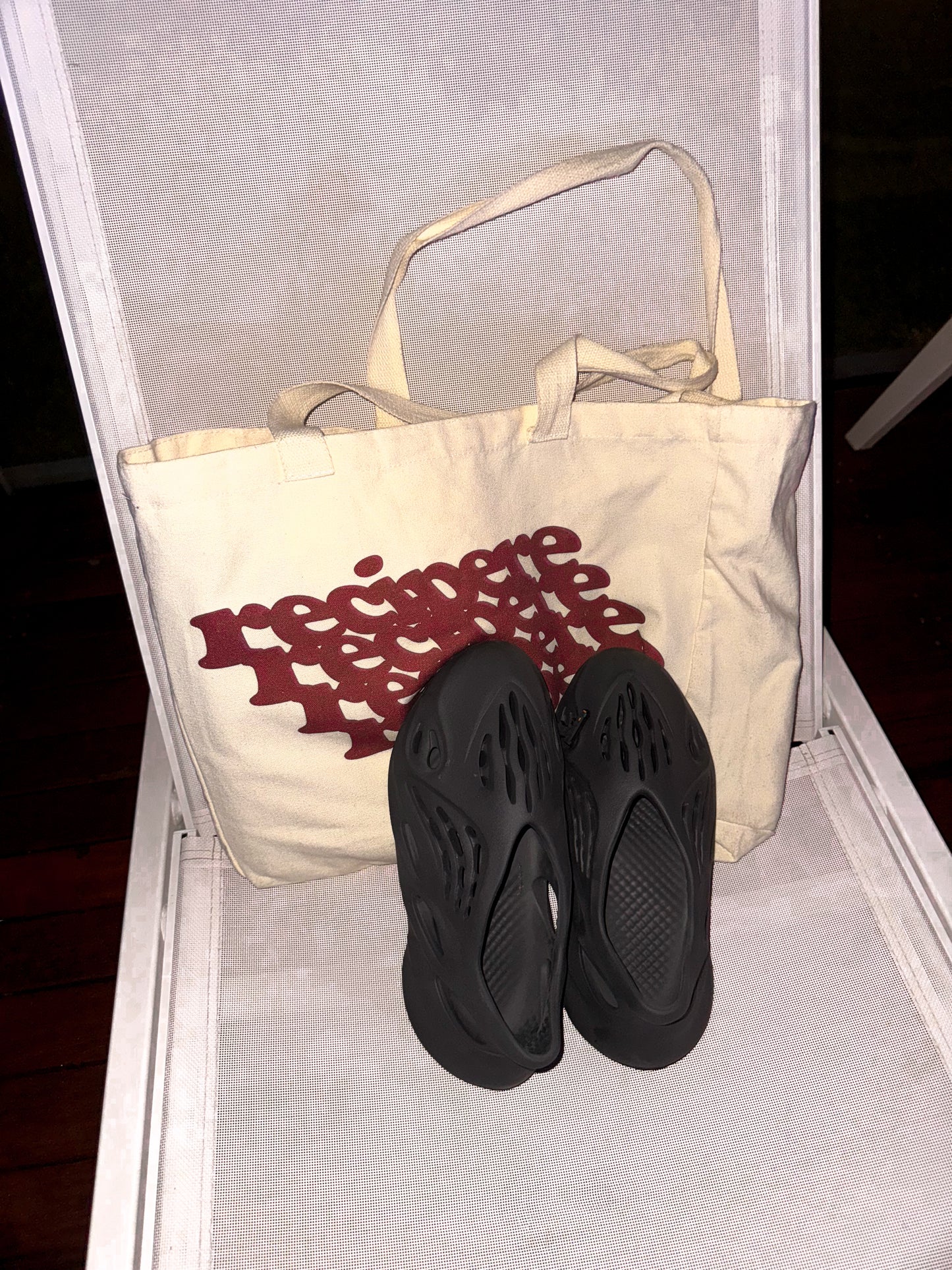 White Slopped Tote