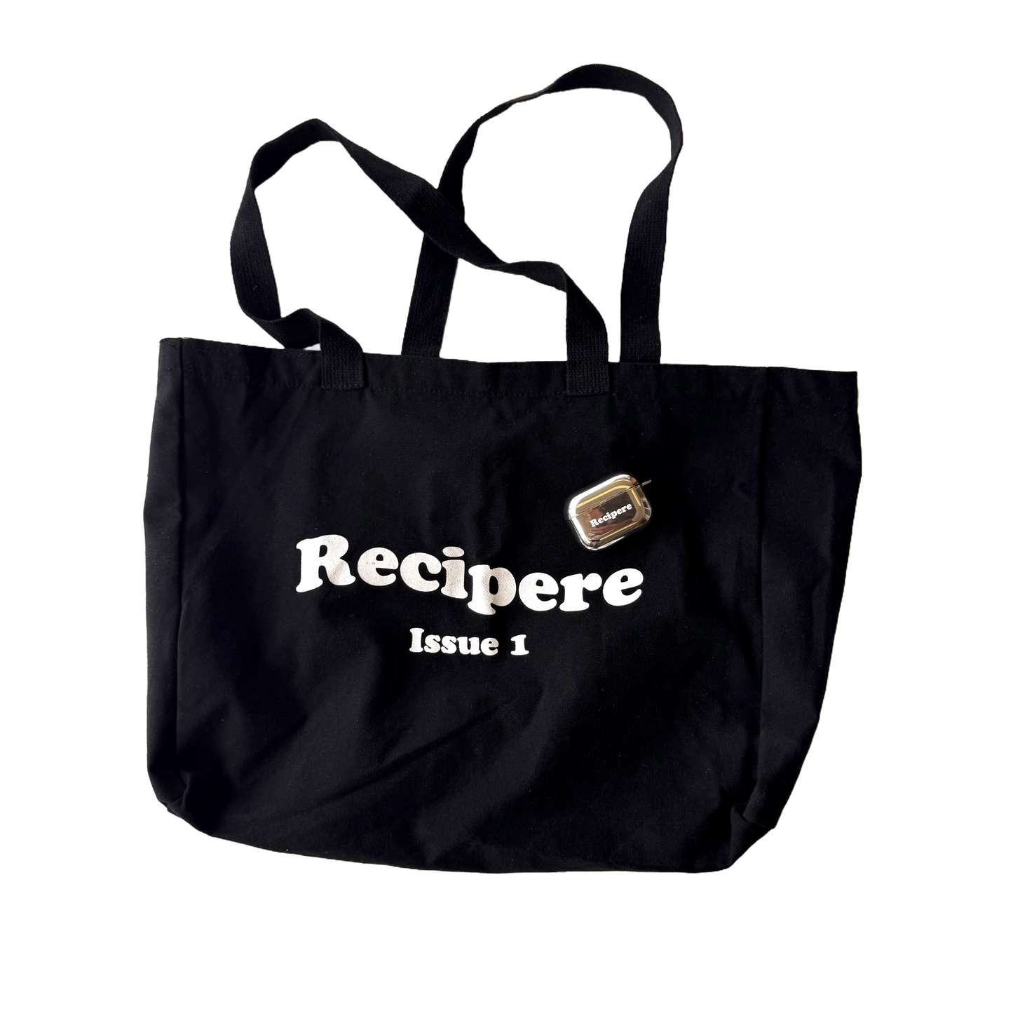 Black Rippled Tote