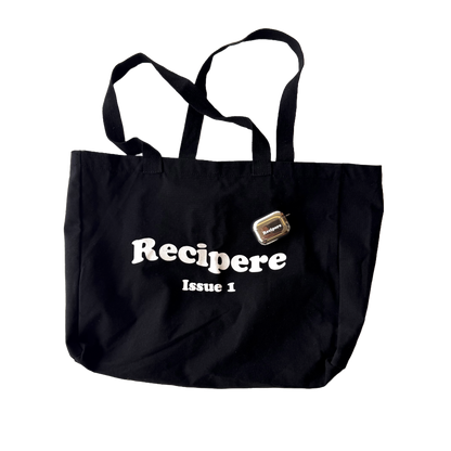 Black Rippled Tote