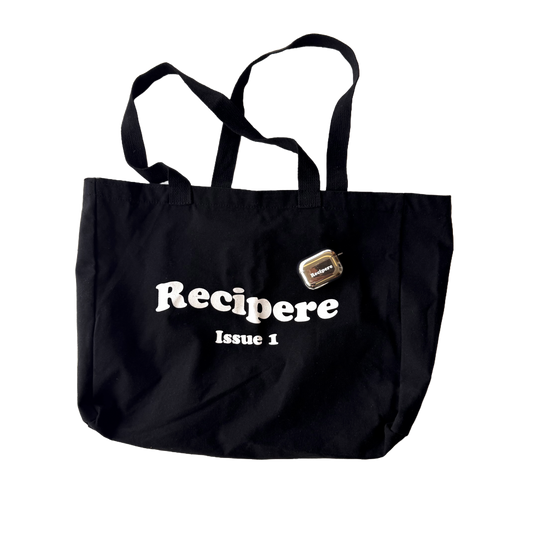Black Rippled Tote