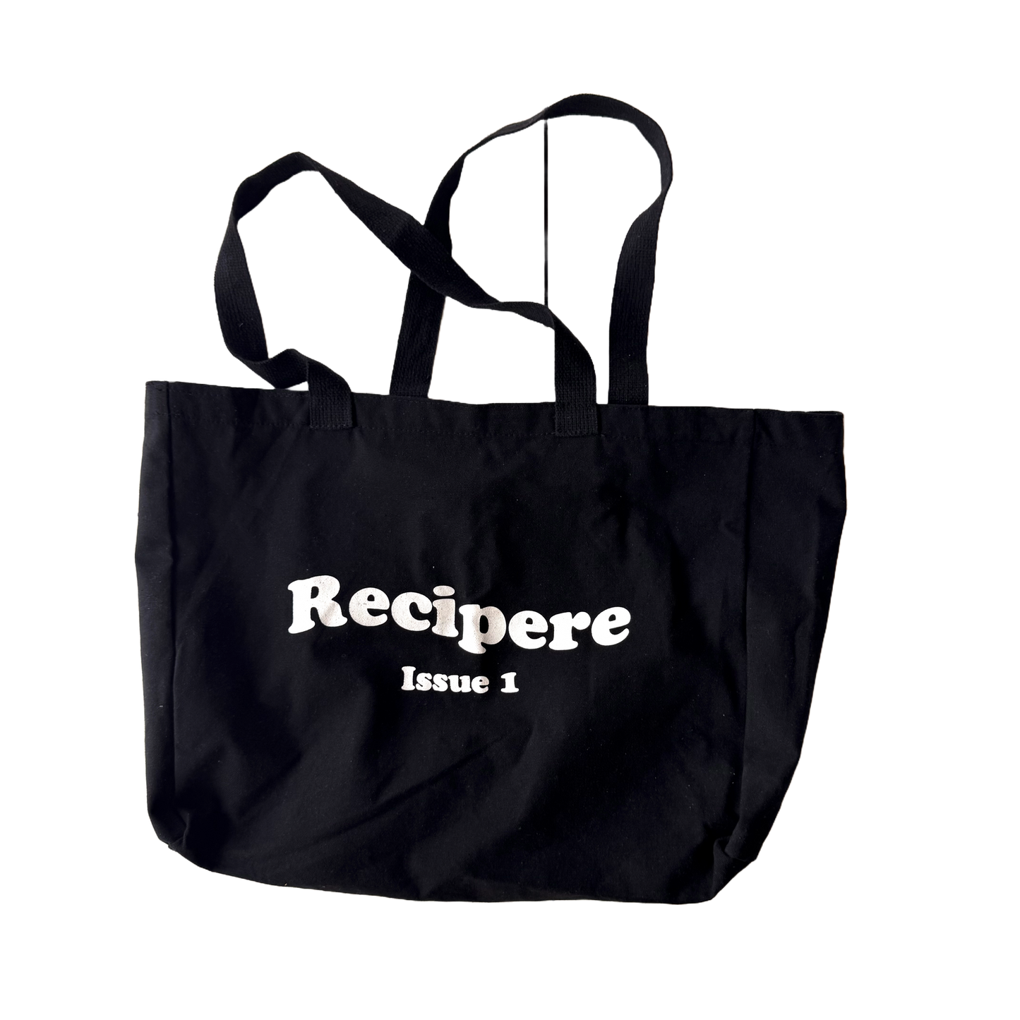 Black Rippled Tote