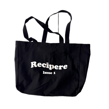 Black Rippled Tote