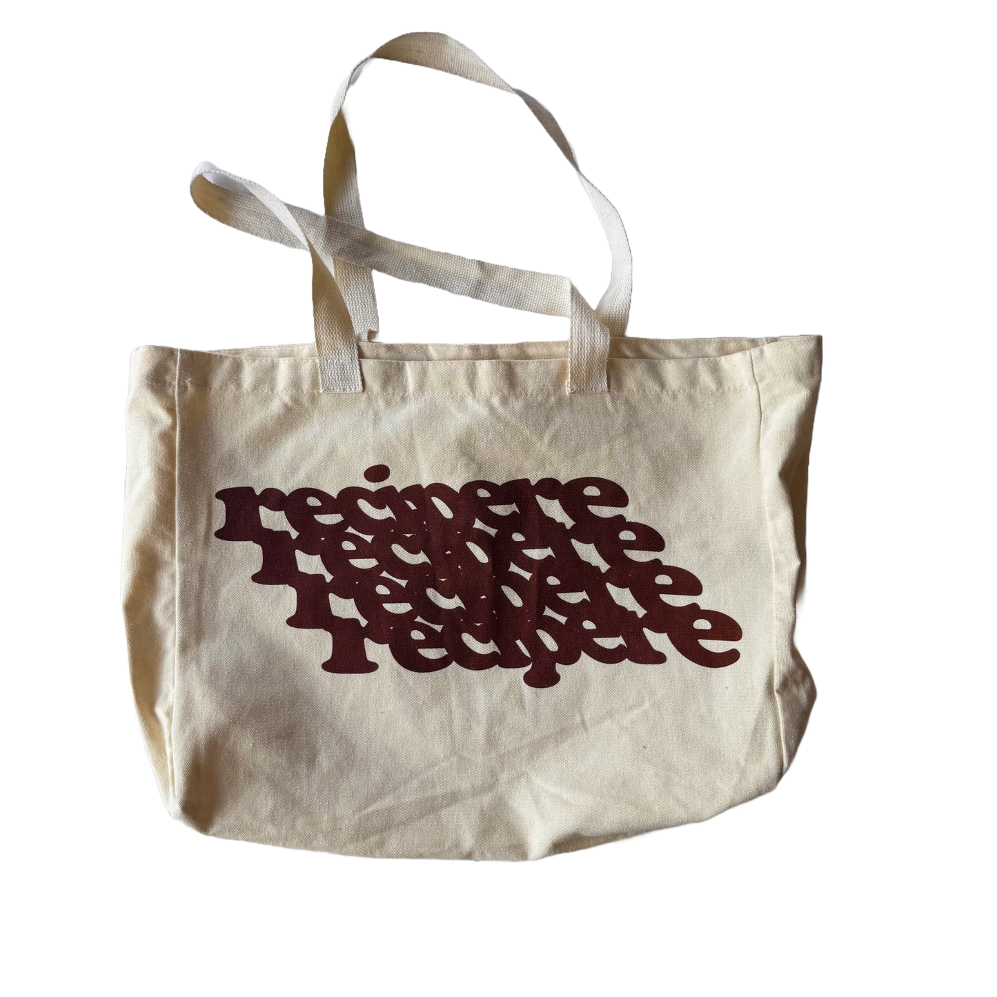White Slopped Tote