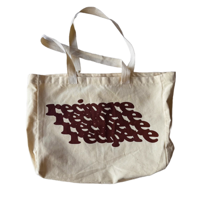 White Slopped Tote