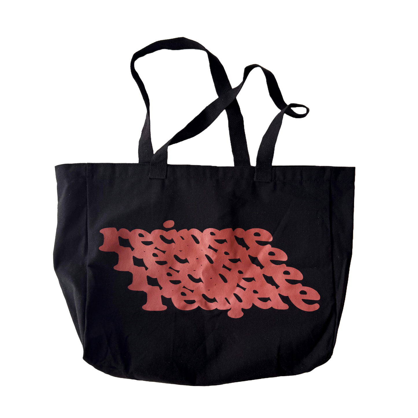 Black Sloped Tote