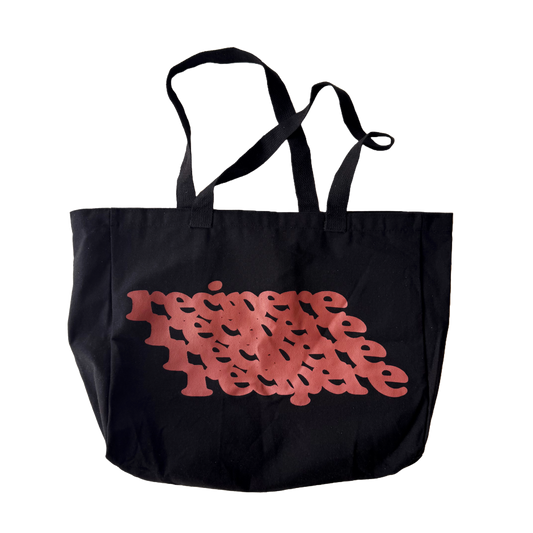 Black Sloped Tote