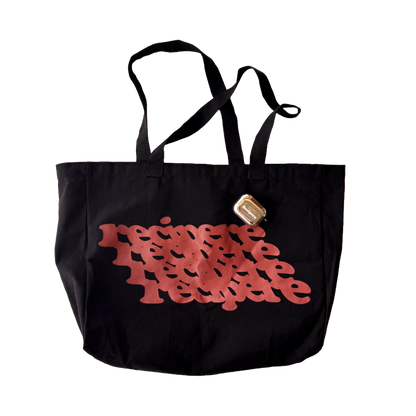 Black Sloped Tote