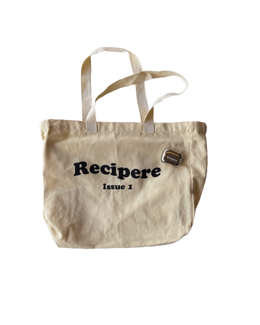 White Rippled Tote